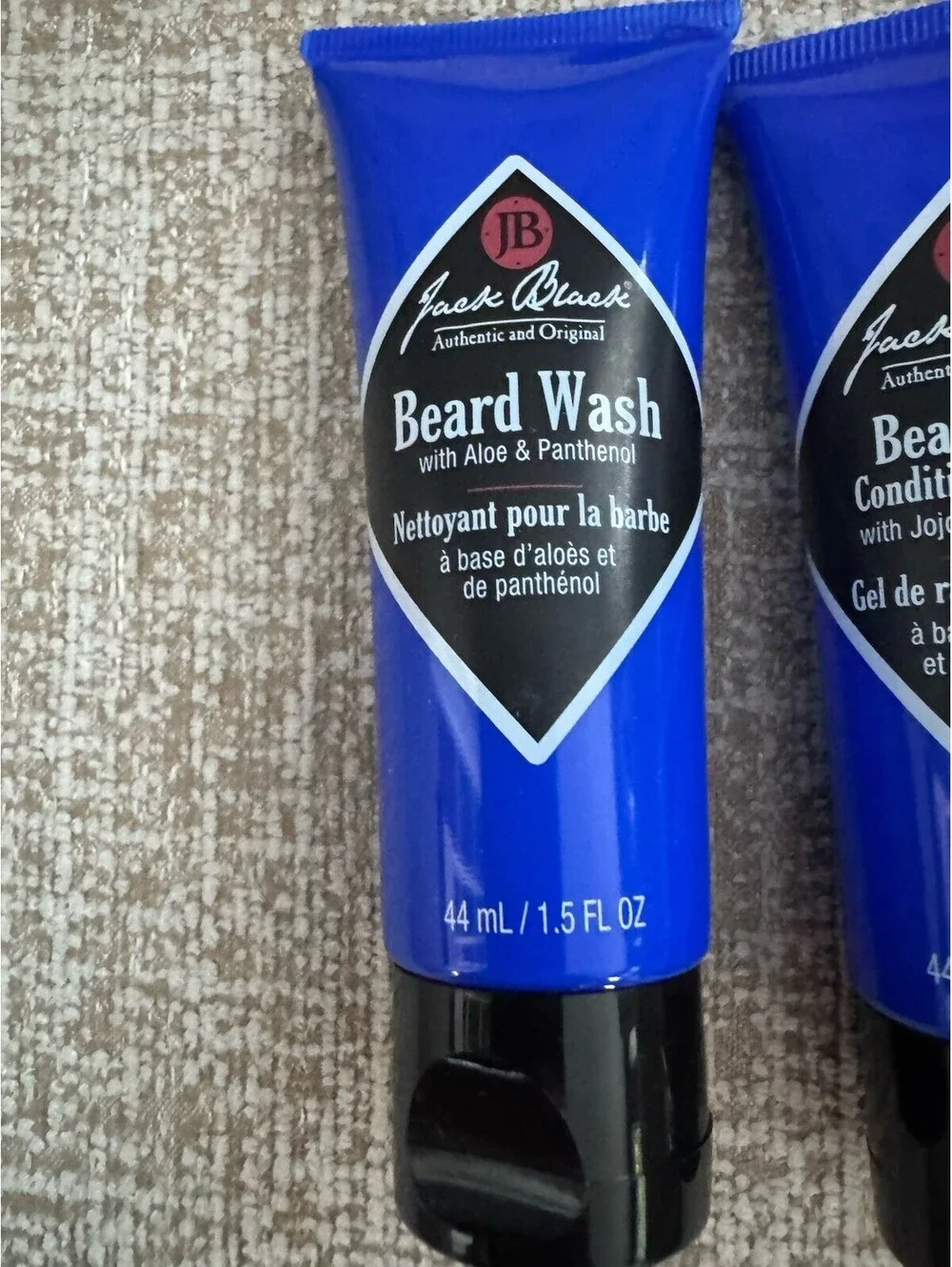 Jack Black Beard Lube Conditioning and Beard Wash Travel 1.5 oz each NEW SEALED